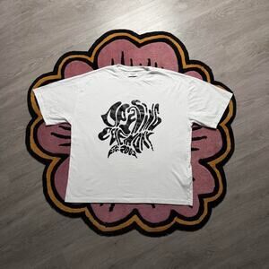 Opening Ceremony Melted Graphic Logo T-shirt Size Medium White